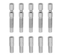 SG Store 10 Pezzi Adattatore Punte 1/4 A 4 Mm Compatibile Con Supporto Magnetico Con Gambo Esagonale 5 Pezzi Adattatore Magnetico Esagonale 1/4 A 4 Mm E 5 Pezzi Prolunga Trapano Micro Supporto Punte