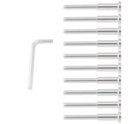 SG Store 10 Pezzi Da 1/8 Di Pollice Invisibili Cavo Ringhiera Ferramenta 316 In Acciaio Inox Cavo Recinzione Asta Di Collegamento Argento