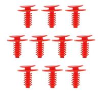 SG Store 10 Pezzi Di Fibbie In Plastica Rossa Per Pannelli Interni Delle Portiere Dell'auto 500382985 46526861 60808120 Compatibile Con Fiat 500