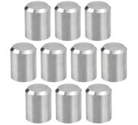 SG Store 10 Pezzi Tappi Terminali Per Corrimano In Acciaio Inossidabile 304 Tappi Terminali Per Corrimano Rotondi Parte Di Ricambio OD 12mm ID 10mm Lunghezza 15mm Copertura Terminale Per Corrimano