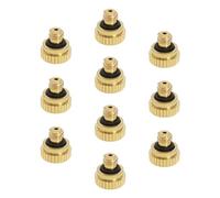 SG Store 10 Pezzi Ugello di Nebulizzazione in Ottone Ugello Nebulizzazione A Bassa Pressione 0,2 mm Ugello Nebulizzazione 0,2 Mm per Controllo della Polvere Umidificazione del Paesaggio in Serra