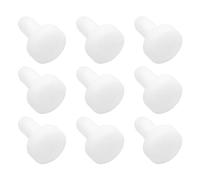 SG Store 100 pz Tappo in Silicone Solido Tappo per Foro in Silicone Tappo Rotondo Guarnizione in Silicone Tappo Antipolvere in Silicone per Armadi Scaffali Armadi Scaffali Fori 3mm, Bianco