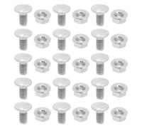 SG Store 100 Set M6x12 Bulloni E Dadi Per Carrozze Testa Tonda Collo Quadrato Bulloni In Acciaio Zincato Flangia A Tazza Dado Per Industria Di Macchinari Riparazione Di Elettrodomestici