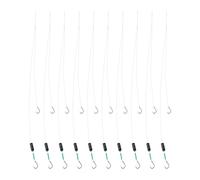 SG Store 10x Ami Doppi Con Peso Da 3,5 G Ami Da Pesca Da 8 Libbre Peso Da Pesca 1,5-2,5 Kg Piccolo Amo Da Pesca Pre-legato Con Lenza