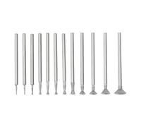 SG Store 12 Pezzi 3/32" Bowl Bowl Shape Diamond Burr Set Di Punte Per Rettifica Montate Per Rettifica E Intaglio Di Utensili Rotanti In Ceramica (0,5 Mm-8 Mm)