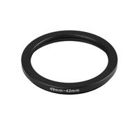 SG Store 1x 49mm maschio a 42mm femmina T2 anello adattatore in lega di alluminio per la conversione del filtro dell'obiettivo della fotocamera nero