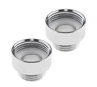 SG Store 2 adattatori per tubi flessibili cromati BSP 1/2 pollici su BSP 3/4 pollici filettatura interna tubo doccia connettore rubinetto femmina riduttore raccordo per bracci doccia miscelatore