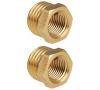 SG Store 2 adattatori riduttori in ottone da M14 x 1,5 maschio a M10 x 1 femmina per tubi idraulici