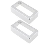 SG Store 2 coperture di ricambio in metallo per humbucker, stile aperto, 70 x 38 x 20 mm, per chitarra elettrica humbucker, cromate