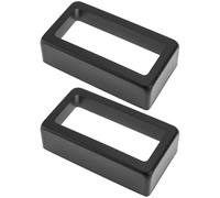 SG Store 2 coperture di ricambio in metallo per humbucker, stile aperto, 70 x 38 x 20 mm, per humbucker per chitarra elettrica, nero