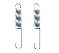 SG Store 2 pezzi 100 mm di lunghezza del motociclo cavalletto laterale del calcio del cavalletto della molla del metallo di ritorno della molla di ricambio per la moto dell'argento