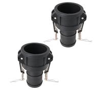 SG Store 2 Pezzi 2" PP Pompa Di Scarico C Adattatore Camlock Femmina Raccordo Tubo Adattatore Per Tubo Da Giardino Olio Carburante Acqua Raccordo Serbatoio IBC Barili IBC
