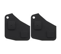 SG Store 2 pezzi 2 pulsanti telecomando chiave Fob pulsanti pad custodia protettiva in gomma compatibile con Rav4 Yaris MR2 MK3 Corolla Celica Land Cruiser nero
