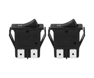 SG Store 2 Pezzi 4 Pin 2 Posizioni Interruttore A Forma Di Barca 250 V/16 A 30 X 15 X 29,8 Mm Adatto Per Elettrodomestici Generici