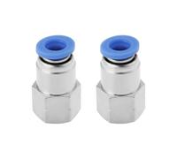 SG Store 2 Pezzi 7/16 UNF (20TPI) Filettatura Interna A 6mm Connettore Rapido Pneumatico 7/16 UNF Filettatura Femmina A 6mm Tubo OD Raccordi Pneumatici Per Sistemi Di Compressione dell'aria