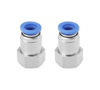 SG Store 2 Pezzi 7/16 UNF (20TPI) Filettatura Interna A 8mm Connettore Rapido Pneumatico 7/16 UNF Filettatura Femmina A 8mm Tubo OD Raccordi Pneumatici Per Sistemi Di Compressione dell'aria