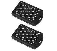SG Store 2 Pezzi Cover Per Chiave Auto Compatibile Con Volvo XC60 XC70 XC90 C30 S60 S60L S80 S90 V60 V70 V90 T5 T6 T8 4 Pulsanti Chiave Auto Nero Bianco