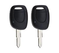 SG Store 2 Pezzi Custodia Per Chiave Auto Con Stelo Chiave Non Tagliato Compatibile Con Kangoo Master 2 Twingo Clio Laguna Space Megane 1 Pulsante Portachiavi Guscio Di Ricambio Copertura Chiave