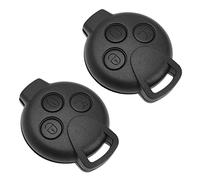 SG Store 2 Pezzi Guscio Per Chiave Remota Per Auto Custodia Protettiva Per Portachiavi A 3 Pulsanti Compatibile con Smart 451 Portachiavi Senza Chiave Accessori Interni Automobilistici