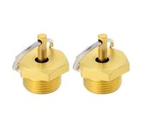 SG Store 2 Pezzi M22x1.5 Valvola Di Scarico In Ottone Filettatura Esterna 27 Mm Diametro Esagonale Valvola Di Sicurezza Per Caldaie Per Camion Compressori D'aria Produzione Chimica