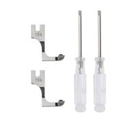 SG Store 2 Pezzi Piedino Per Cerniera Invisibile Regolabile T69 Con Cacciavite Per Lavorare Su Indumenti Borse E Altri Progetti Di Cucito Kit Piedino Per Cerniera Per Installazione Precisa