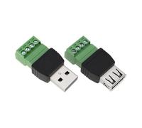 SG Store 2 pz USB a 4 pin terminale senza saldatura connettore adatto per telefono cellulare computer caricabatterie cavo dati