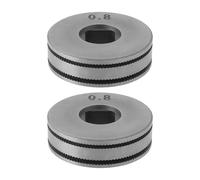 SG Store 2 rulli di trasmissione a filo da 0,8/1,0 mm, zigrinati, scanalati, 25 mm, compatibili con saldatori MIG