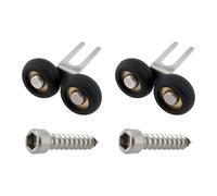 SG Store 2 Ruote Guida Superiori Per Ante Di Armadi Diametro 18,6 Mm Per Ante Scorrevoli Di Armadi 39 X 23 Mm