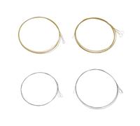 SG Store 2 set di corde per mandolino (.010-.034) con estremità ad anello M101, lunghezza 75 cm, in acciaio inox placcato bronzo, argento e oro