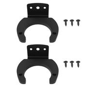 SG Store 2 supporti per microfono da 43 x 31 mm per montaggio a parete per microfono senza fili con vite nera diametro 47,6 mm