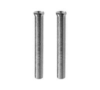 SG Store 2 viti per lavello da cucina, 90 mm, vite per lavabo, bullone allungato, vite con filtro M12, accessori di fissaggio per lavabo, colore argento