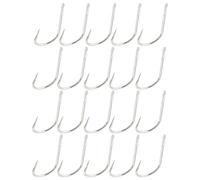 SG Store 20 Ami Da Pesca Piccoli Senza Ardiglione Con Lenza Da 45 Cm 0,82 X 1,71 Cm Adatti Per La Pesca Della Carpa Crucian Misura Amo N. 4