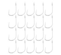 SG Store 20 piccoli ami senza ardiglione con filo da 45 cm, 0,61 x 1,29 cm, adatti per pesca di erba crucian carpa, misura amo #1