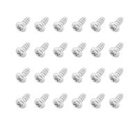 SG Store 24 Pezzi Viti per Custodia da Tavolo A500/A600/A1200 Viti in Acciaio Inossidabile 304 M3 X 6 Mm Compatibile con Commodore Amiga 500 600 1200 Argento