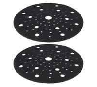 SG Store 2pcs 6 Pollici Levigatrice Platorello Di Protezione 80 Fori Spugna Autoadesiva Tampone Protettivo Compatibile Con Bosch Compatibile Con Gex 150 Nero 150mm
