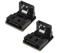 SG Store 2Pcs SATA 7Pin Reverse Converter Ad Angolo Retto Sata 7 Pin Convertitori 90 Gradi Ad Angolo Maschio-Femmina Adattatore Accessori Elettrici 6 Gbit/s