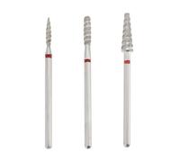 SG Store 3Pcs Nail Cutter Bit Nail Drill Bit Diamante Carburo Cuticola Pulizia Punte 3/32 "Dimensione Universale per Unghie Gel Acrilico Lime Elettriche Nail Care