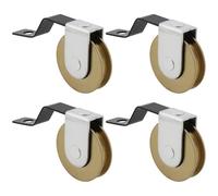 SG Store 4 cuscinetti a sfera in acciaio concavo da 2,5 cm per balconi scorrevoli per porte da cortile e porte a forma di M