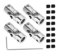 SG Store 4 giunti universali per albero in metallo, da 8 mm a 8 mm, accessori per modellini di auto, navi, robot