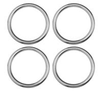 SG Store 4 Pezzi 304 Anelli In Acciaio Inossidabile Per Saldatura Senza Saldatura Anelli Per Carichi Pesanti Anello Grande Multiuso Solido Per Attrezzature