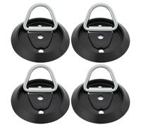 SG Store 4 Pezzi Anello Di Ancoraggio Per Rimorchio Con Gancio Per Pavimento Furgone Di Base Anello Di Ancoraggio Compatibile Con Ifor Williams Carriage Trailer Wagon 104x13x10mm Nero