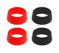 SG Store 4 pezzi reggisella per bici anello in gomma ad alta compatibilità impermeabile in silicone per mountain bike copertura protettiva adatta per reggisella diametro 30-35 mm rosso e nero