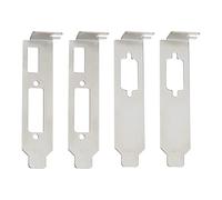 SG Store 4 Pezzi Staffa A Basso Profilo per Scheda Grafica Video HDMI DVI VGA Staffa A Mezza Altezza Componenti del Case del Computer (2 Pezzi HDMI DVI E 2 Pezzi VGA)