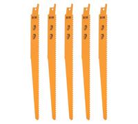 SG Store 5 Pezzi DT2349 Lame Per Seghetto Alternativo 6TPI/4,2 Mm Lame Per Seghetto Alternativo Bimetalliche Per Plastica Dura E Legno Con Chiodi Incorporati