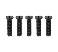 SG Store 5 Pezzi M6x25mm Mandrino per Trapano Vite Adattatore Vite Di Fissaggio In Acciaio Al Carbonio Filettatura per Mano Sinistra per UNF Mandrino Per Trapano Adattatore Nero