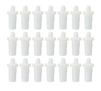 SG Store 50pz 25x11x7.5mm Perni Di Riparazione Per Ante Di Armadi Perni Telescopici In Plastica Perni Di Fissaggio Per Mobili Connettore Per Camera Da Letto Giardino Cucina Porte Finestre Bianco