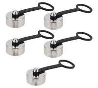SG Store 5Pcs GX16 Connettore Aviazione Connettore Copertura Aviazione Connettore Metallo Parapolvere Catena di Gomma per Apparecchiature Elettroniche Attrezzature Industriali