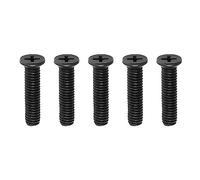 SG Store 5PCS M5x25mm Trapano Mandrino Codolo Adattatore Vite In Acciaio Al Carbonio Vite di Fissaggio Filettatura Sinistra per UNF Trapano Mandrino Shank Adattatore Nero