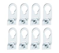 SG Store 60 ganci per cornici per foto, 35 x 15 mm, in lega di alluminio, gancio per appendere cornici ad anello a D, per larghezza canale, cornice da 12 mm