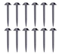 SG Store 60 Picchetti per Tenda A Forma di Fungo in Plastica da 9,5 Cm Grigi per Fissare Cinghie E Teli al Terreno Ideali per Supporto per Piante da Giardinaggio E Gazebo.